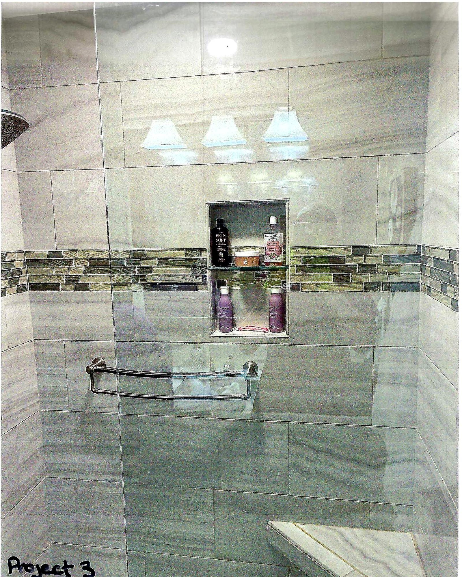 Tile installation work by Kyle the Tile Guy